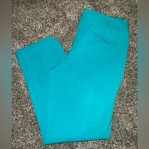 Worthington Vibrant Teal Straight Leg Pants